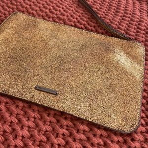 Gold Rebecca Minkoff clutch